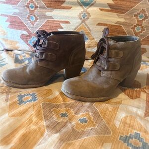 Brown Suede Ankle Boots